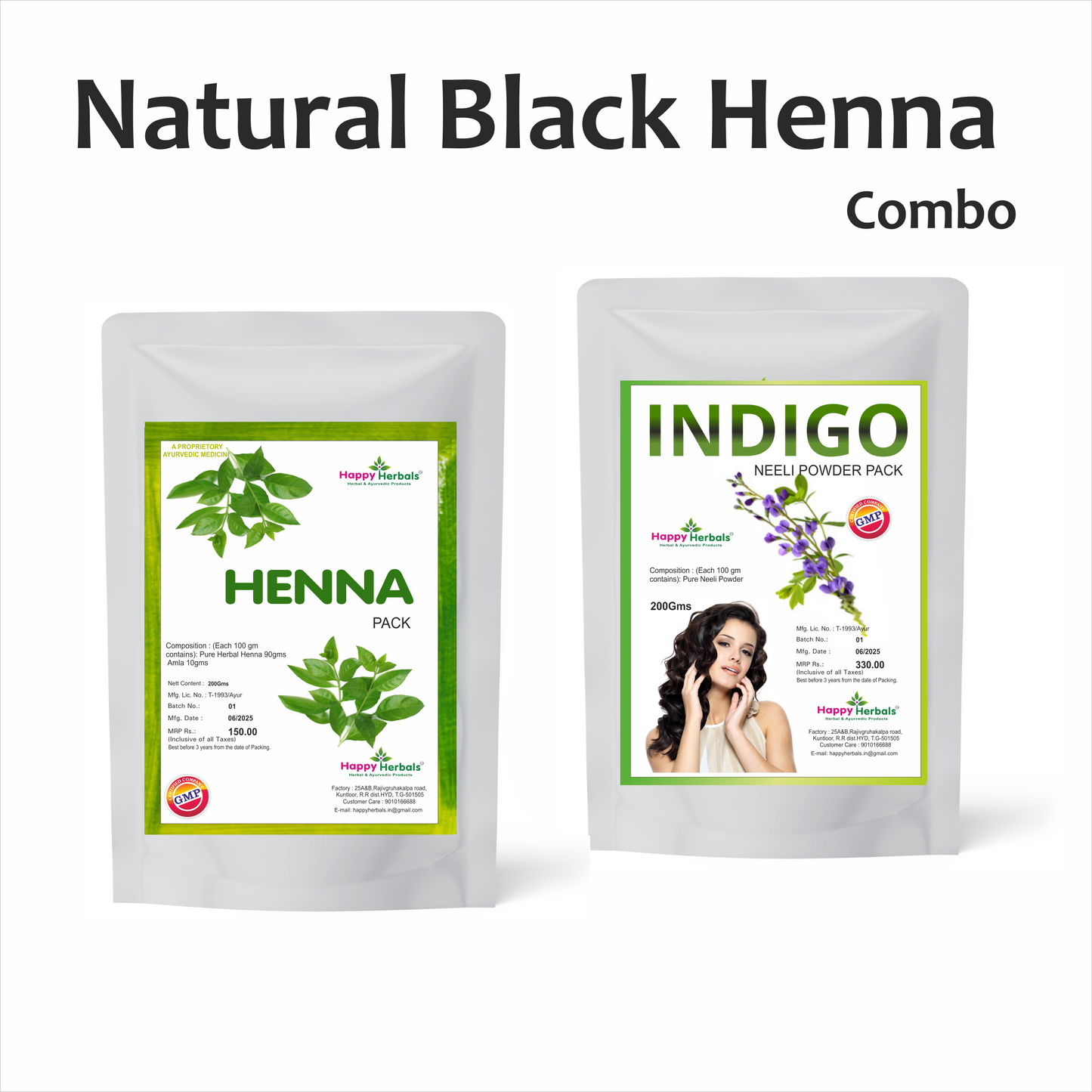 Natural Black Henna Combo