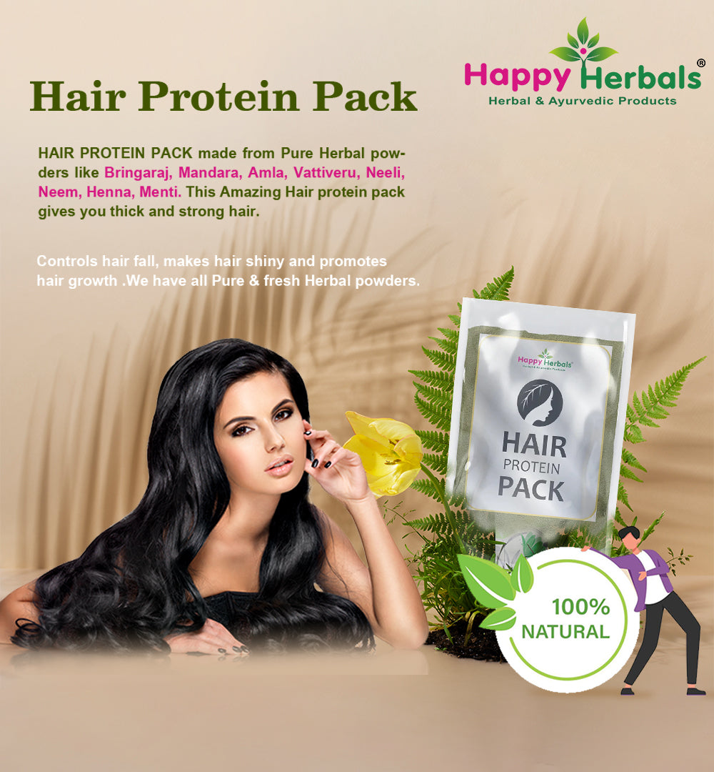 Hair Protein Pack from Happy Herbals® Fast Hair Growth No Hair fall
