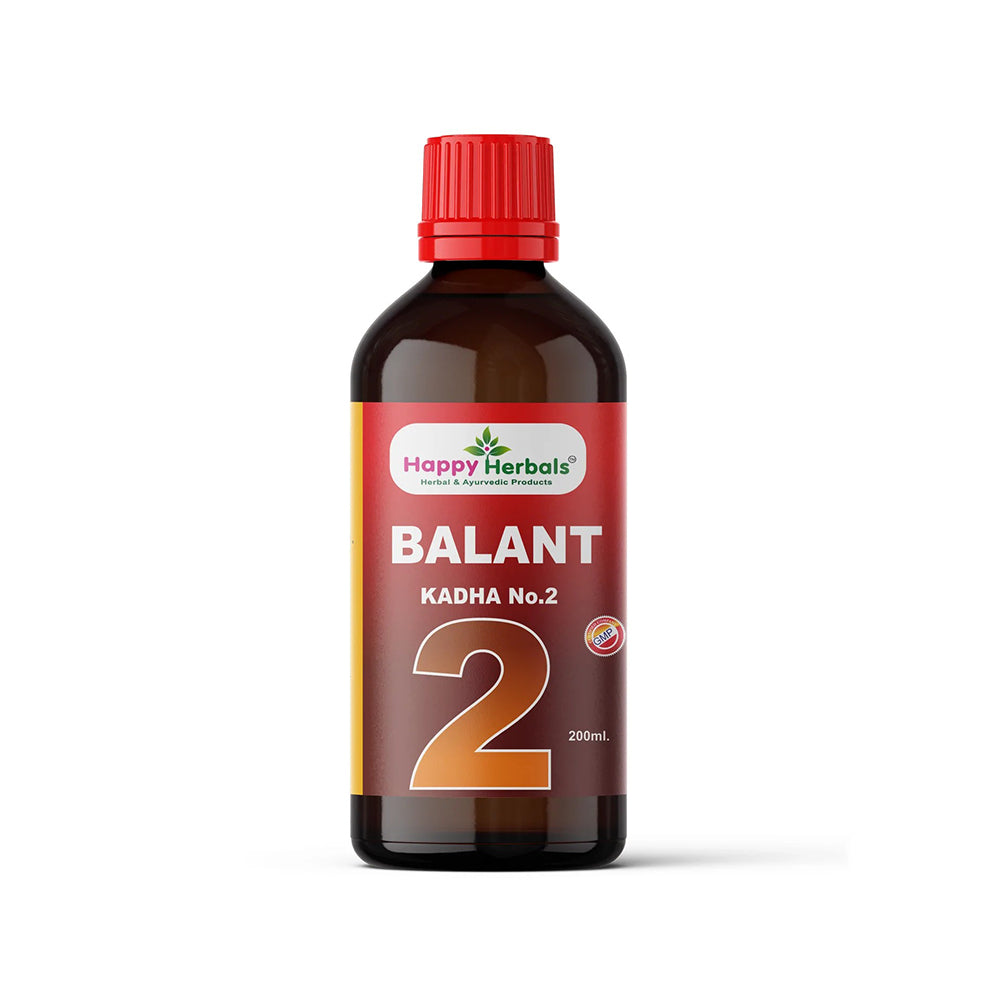 Balant Kadha No.2: Happy Herbals' herbal remedy for digestion. Blending traditional herbs, it supports gastrointestinal health. Embrace nature for digestive wellness.