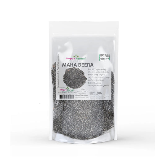 Harness the power of nature with Happy Herbals' Maha Beera Seeds, revered in Ayurveda for their potential health benefits, offering a natural and holistic approach to wellness and vitality.