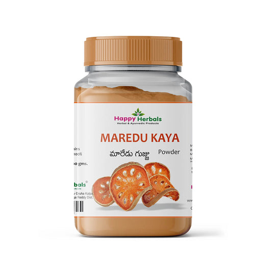 Unlock the secrets of Ayurveda with Happy Herbals' Maredu Kaya Powder, a potent blend derived from the revered Maredu Kaya fruit, known for its myriad health benefits, offering a natural solution for overall wellness and vitality.