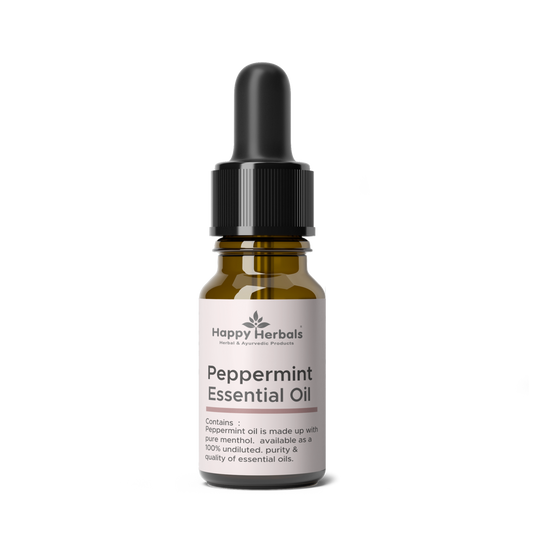 Experience the invigorating aroma of HappyHerbals' Peppermint Essential Oil. Pure and potent, this oil offers a refreshing and revitalizing scent, promoting mental clarity and relaxation. Embrace the natural essence of peppermint with HappyHerbals.