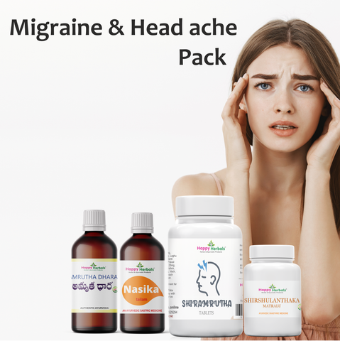 Migraine & Head ache Pack / తలనొప్పి & మైగ్రైన్ ప్యాక్